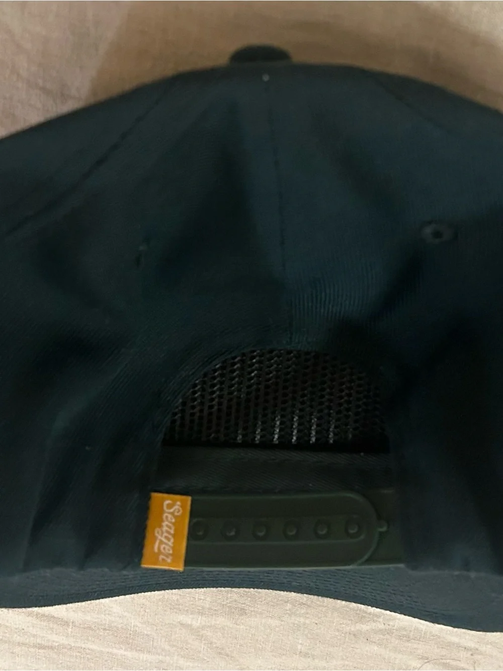 Seager Sportsman Men's Dark Green Patch Cap